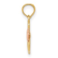 14K Two-Tone WE Heart Nana Charm view 2