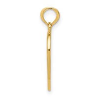 14K Yellow Gold Enameled Flowers Mother - Daughter 2-Piece Break-apart Pendant view 2