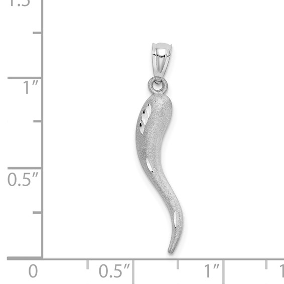 Gold Polished Italian Horn Pendants