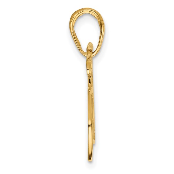 Gold Bicycle Pendant