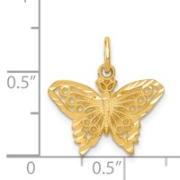 14K Butterfly Charm view 4