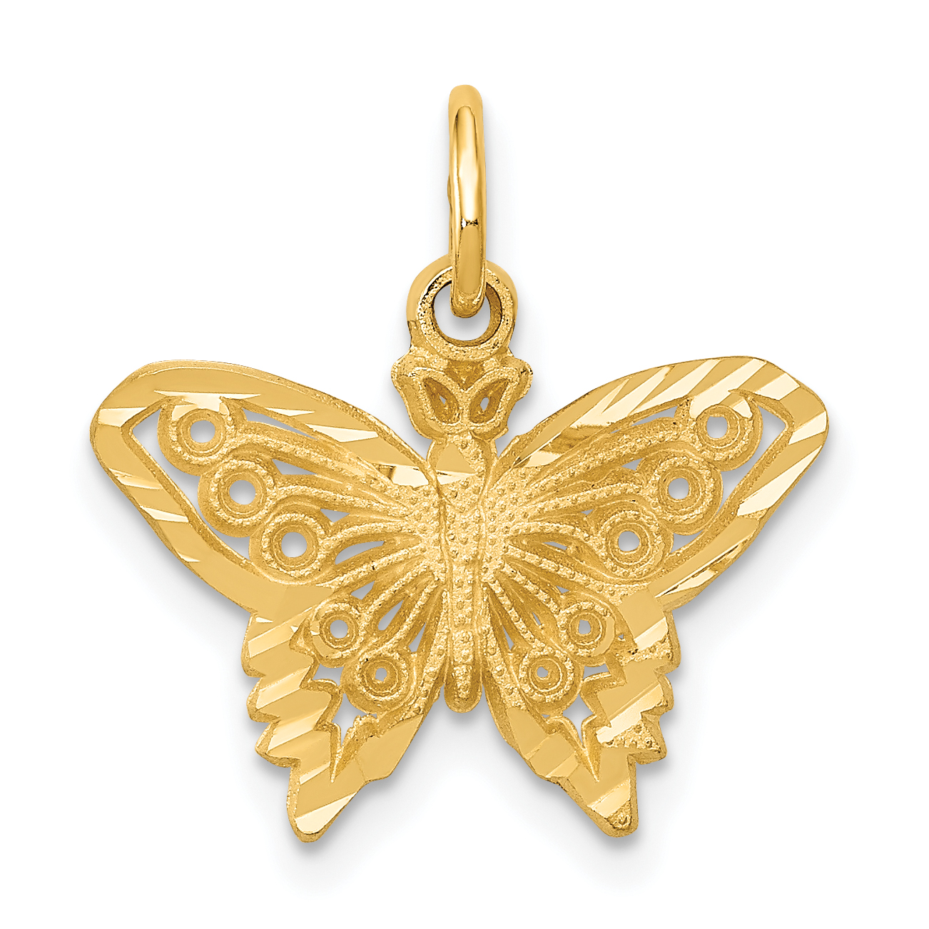 14k Butterfly Charm (M658)