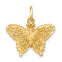 14K Butterfly Charm view 1