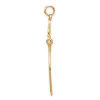 14K Filigree Charm Holder Pendant view 2