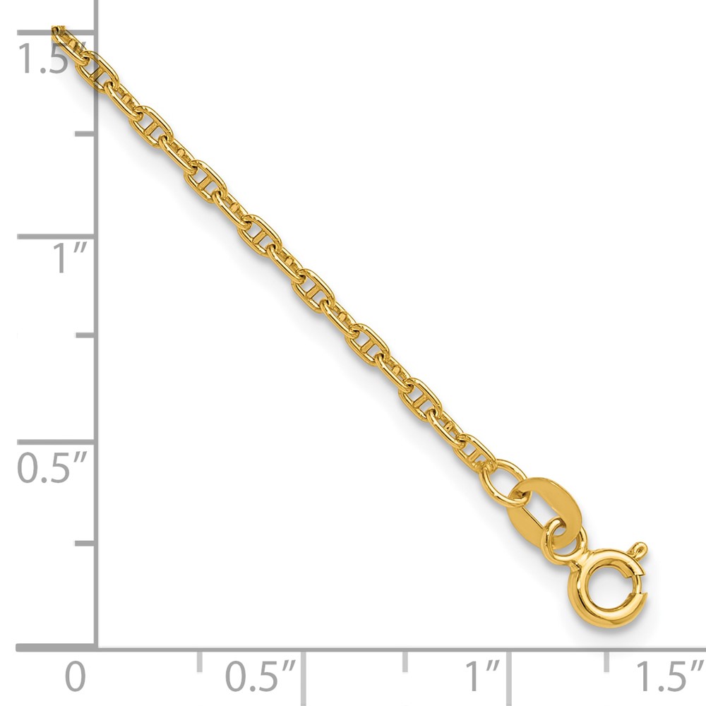 14k 1.8mm Mariners Link Chain (MA050-10)