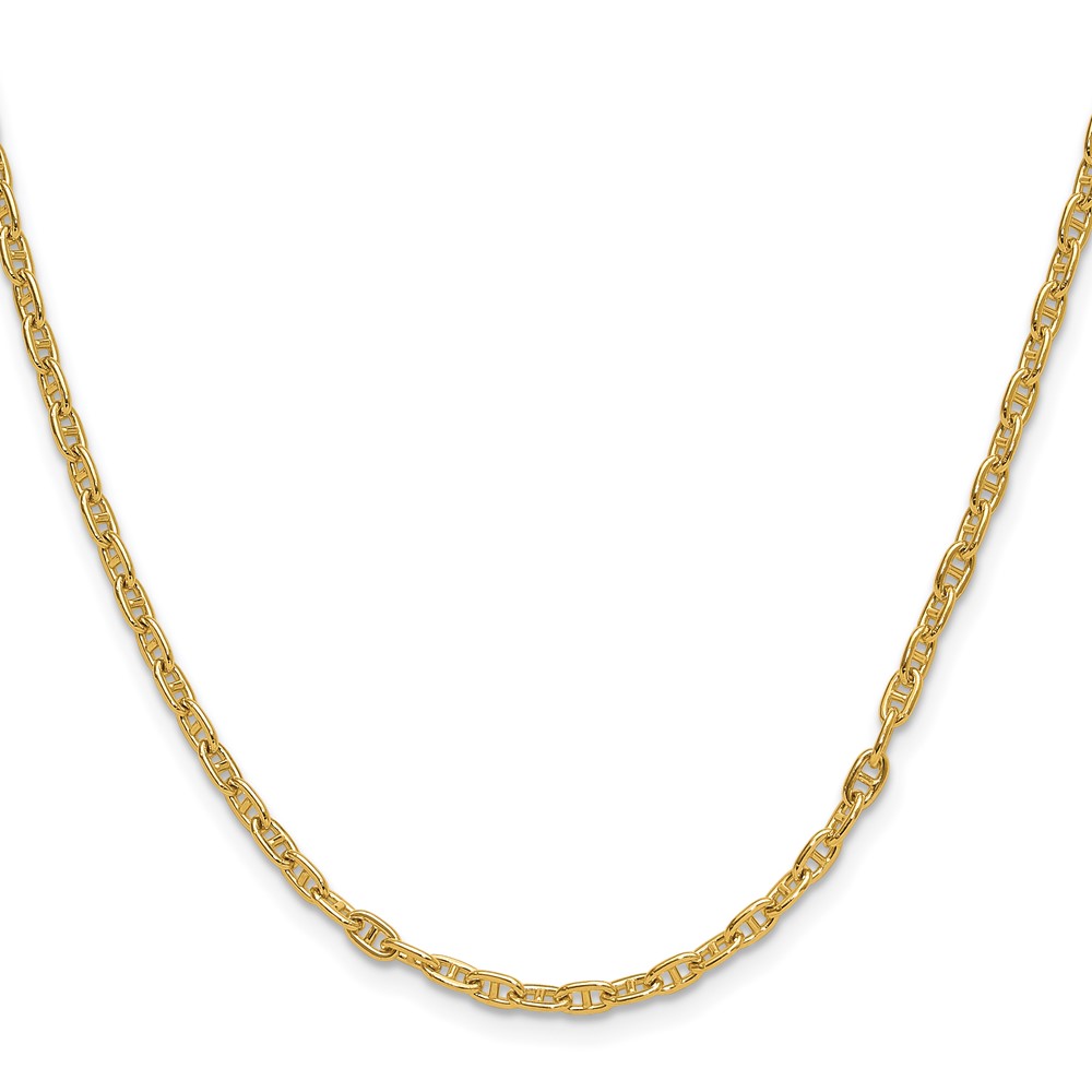 14k 3.0mm Mariners Link Chain (MA080-18)