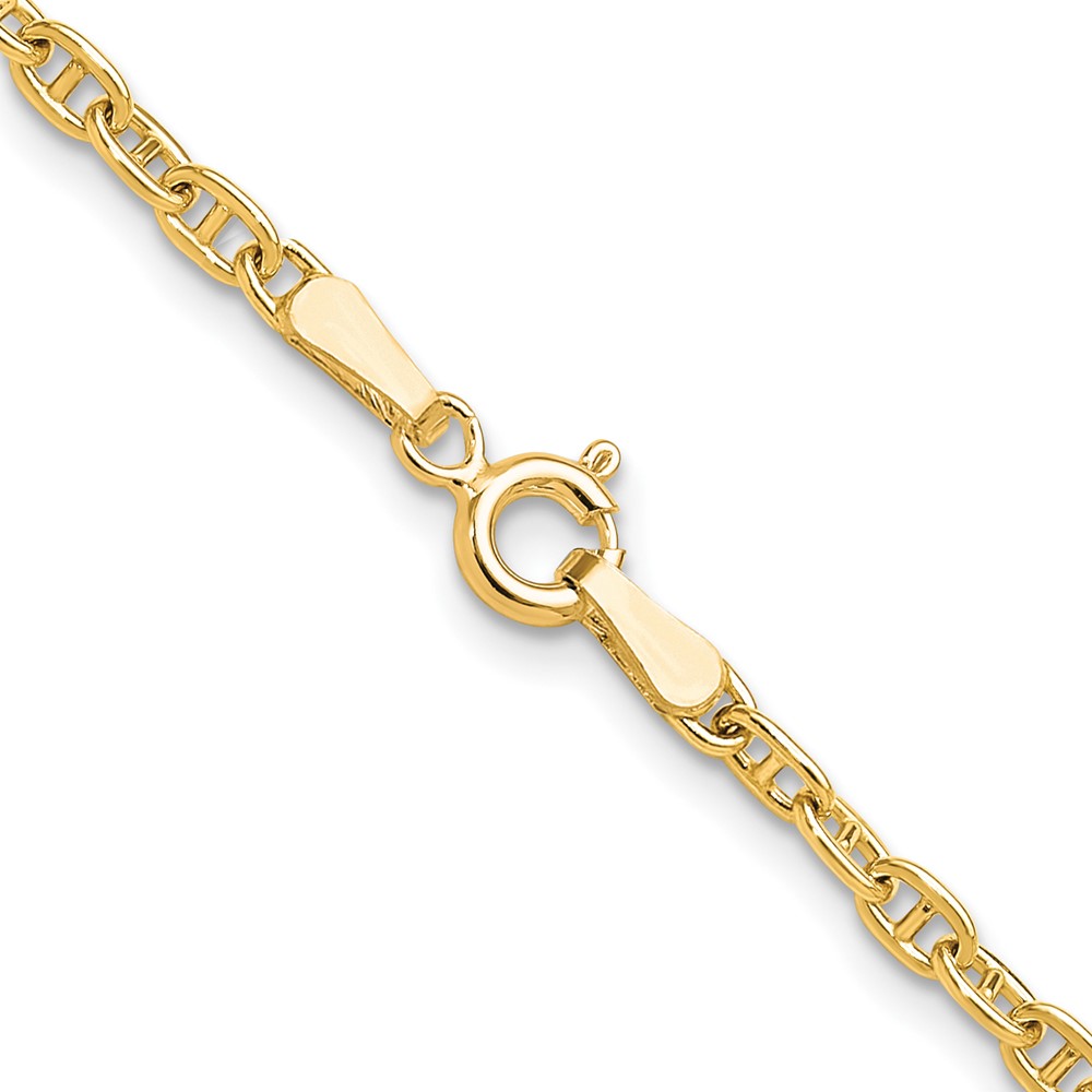 14k 3.0mm Mariners Link Chain (MA080-18)