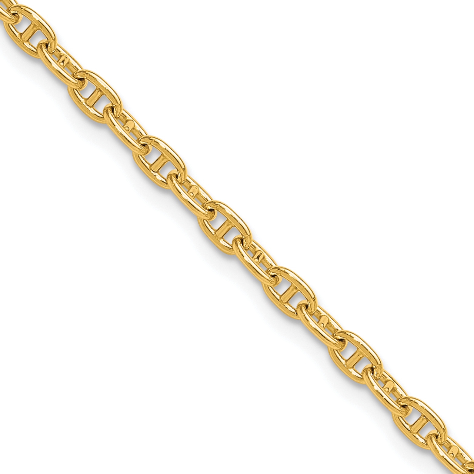 14k 3.0mm Mariners Link Chain (MA080-18)
