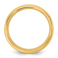 14K 4.5mm Yellow Gold Milgrain Comfort Fit Band view 2