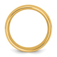 10K 8mm Yellow Gold Milgrain Comfort Fit Band view 2