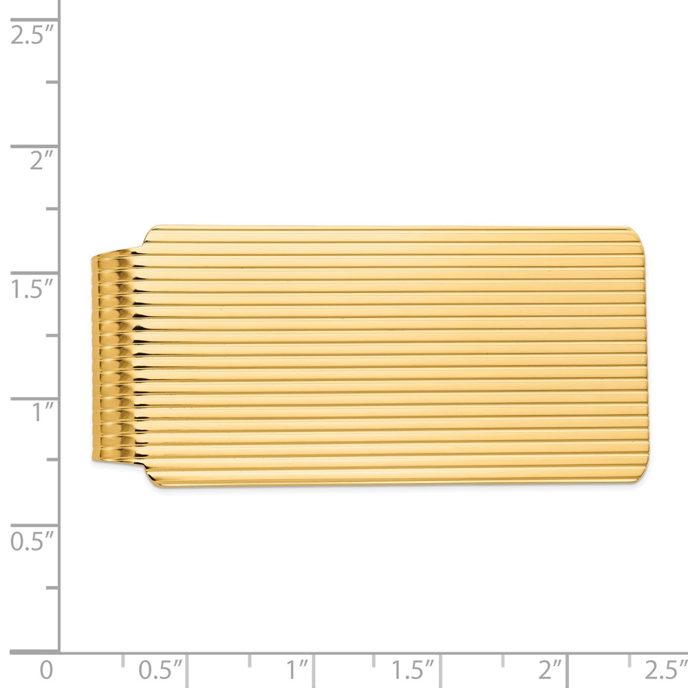 14k Men's Textured Money Clip (MC133)