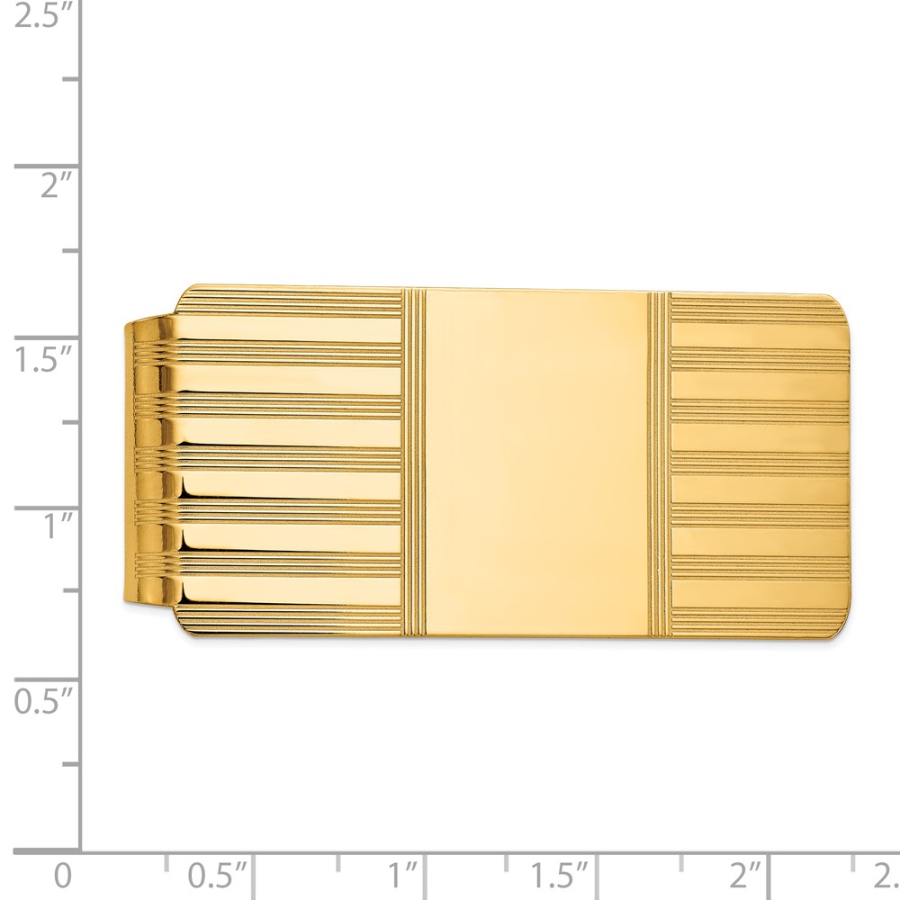 14k Men's Polished Money Clip (MC14)