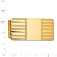 14K Yellow Gold Mens Polished Money Clip view 3
