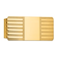14K Yellow Gold Mens Polished Money Clip view 1