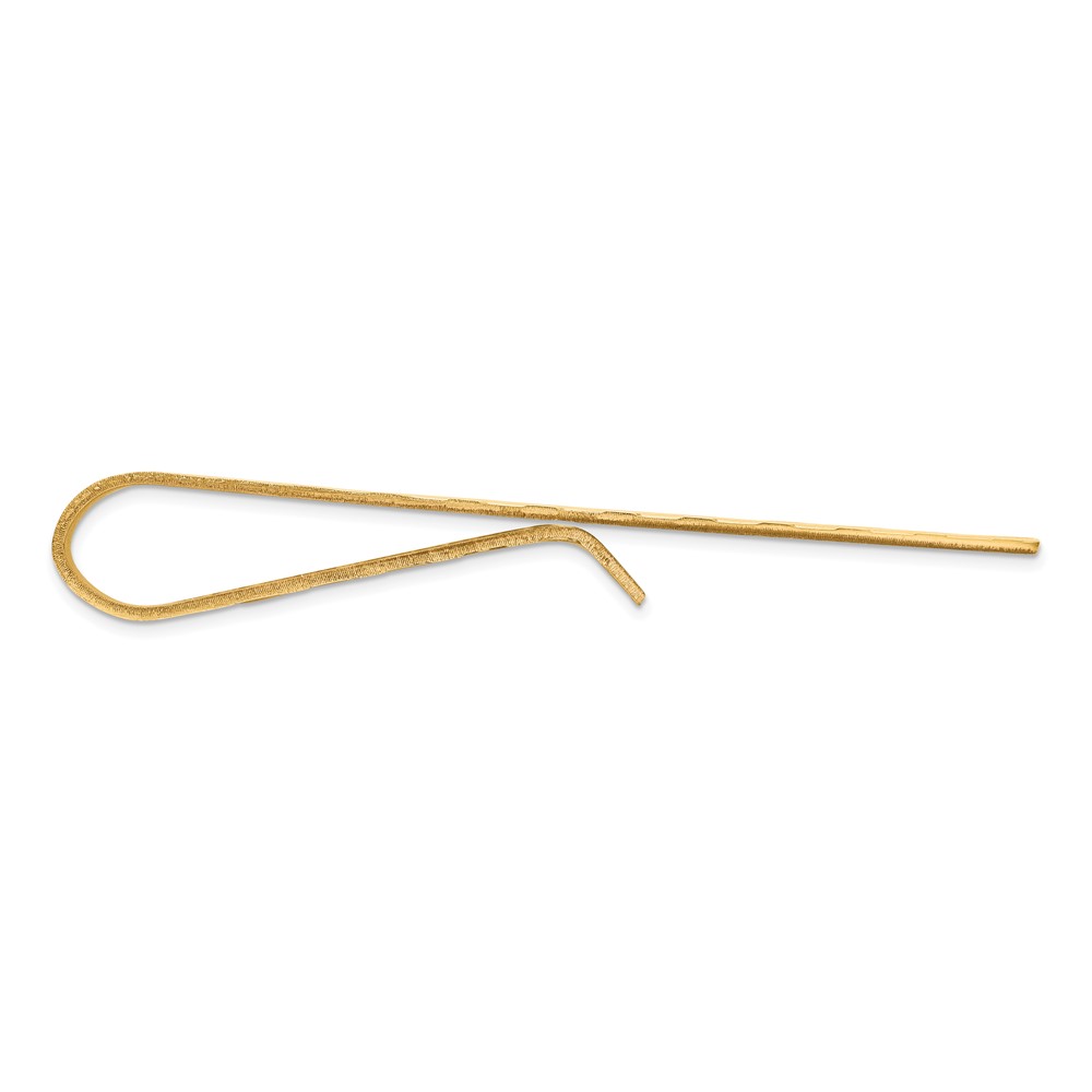14k Men's Textured Tie Bar (MC147)