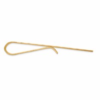14K Yellow Gold Mens Textured Tie Bar view 2
