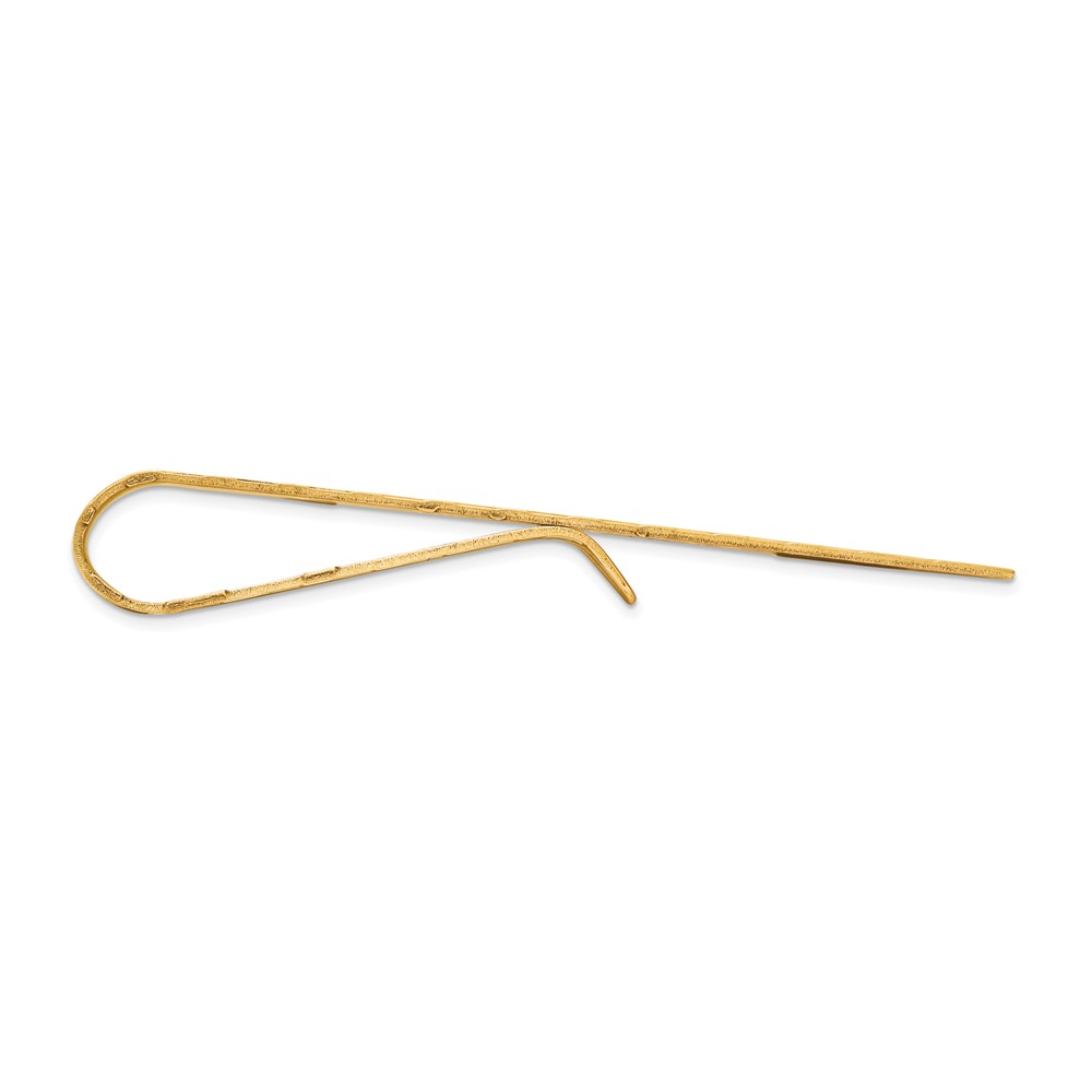 14k Men's Textured Tie Bar (MC149)