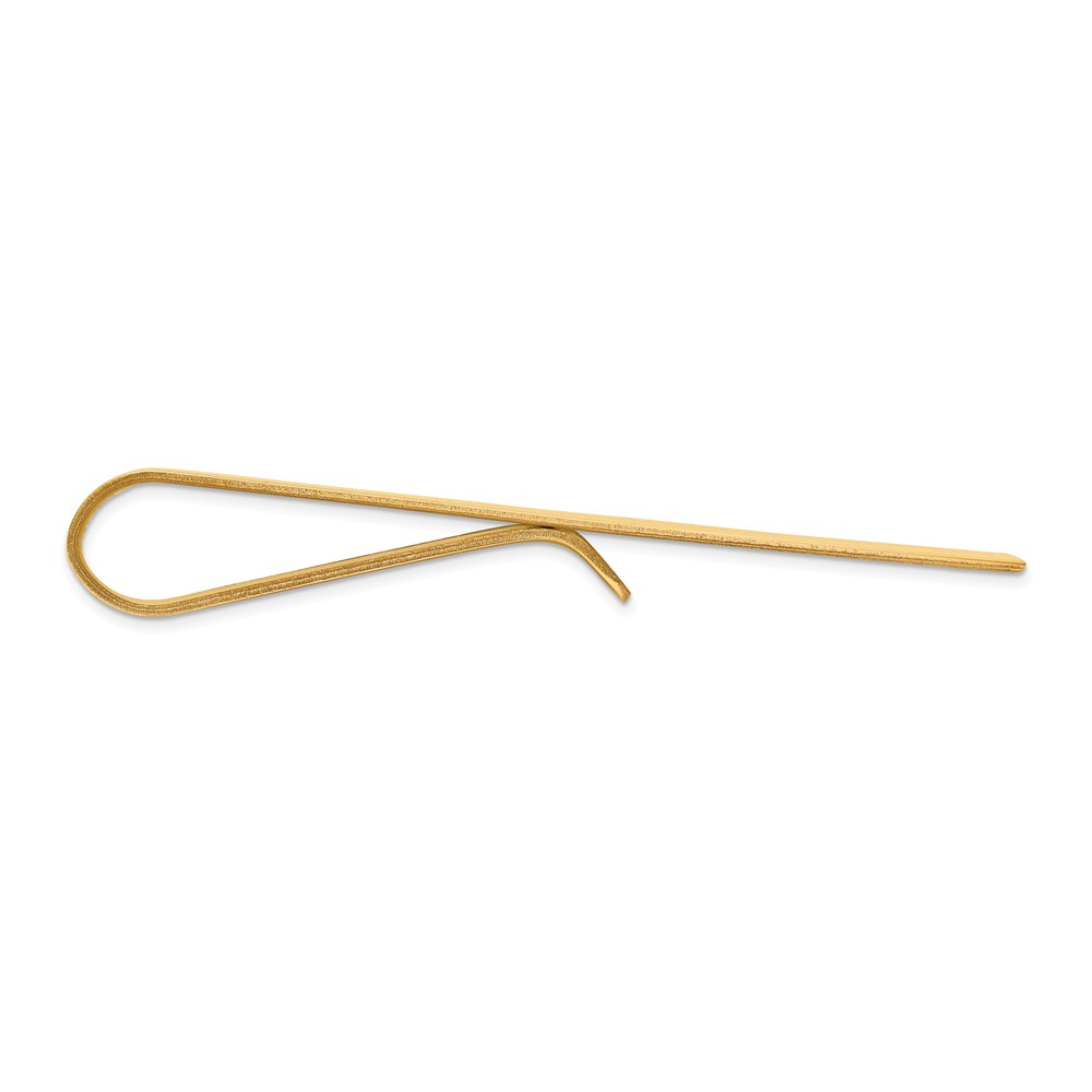 14k Men's Grooved Tie Bar (MC151)