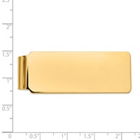 14K Yellow Gold Mens Polished Money Clip view 3
