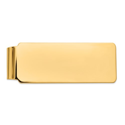 14K Yellow Gold Mens Polished Money Clip