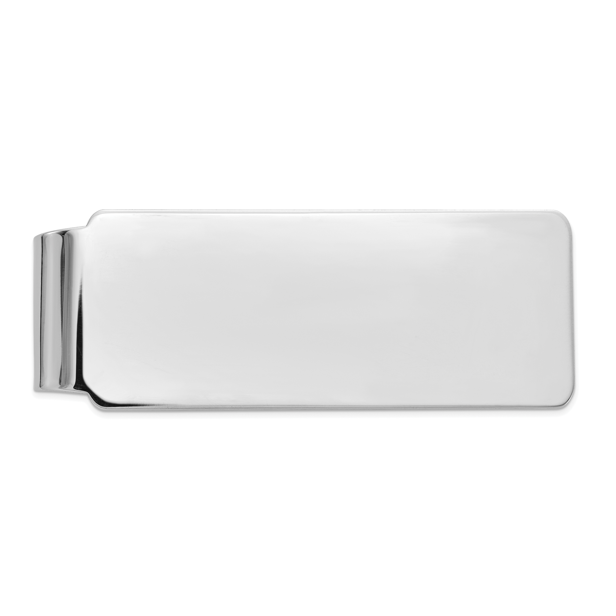 14K White Gold Men's Polished Money Clip (MC153W)