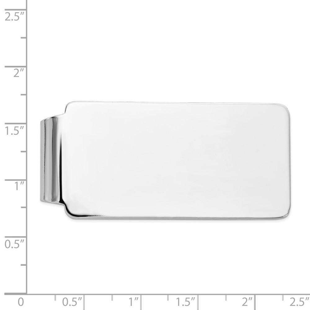 14k White Gold Men's Money Clip (MC154)