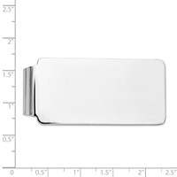 14K White Gold Mens Money Clip view 3
