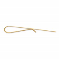 14K Yellow Gold Mens Polished Tie Bar view 2