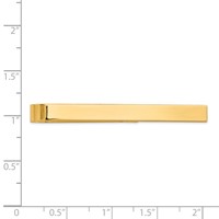 14K Yellow Gold Mens Polished Tie Bar view 3