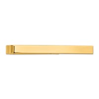 14K Yellow Gold Mens Polished Tie Bar view 1