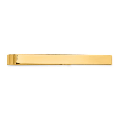 14K Yellow Gold Mens Polished Tie Bar