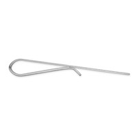14K White Gold Mens Polished Tie Bar view 2