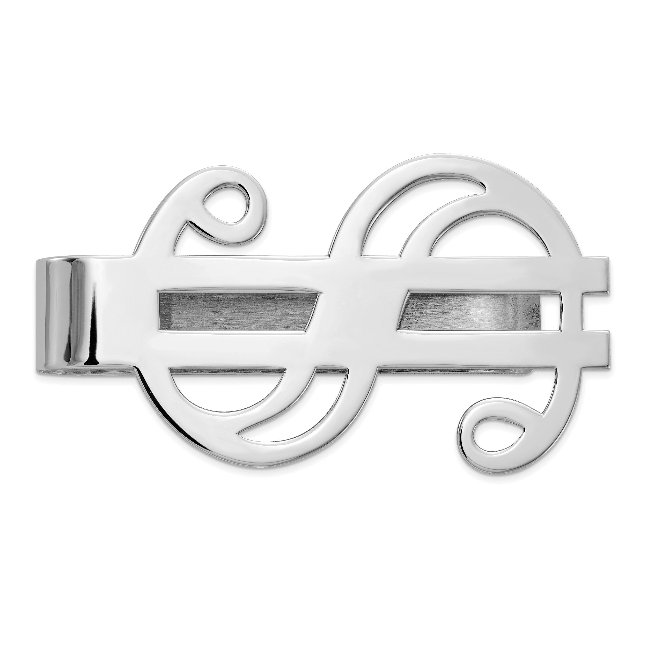 14k White Gold Money Clip (MC18W)