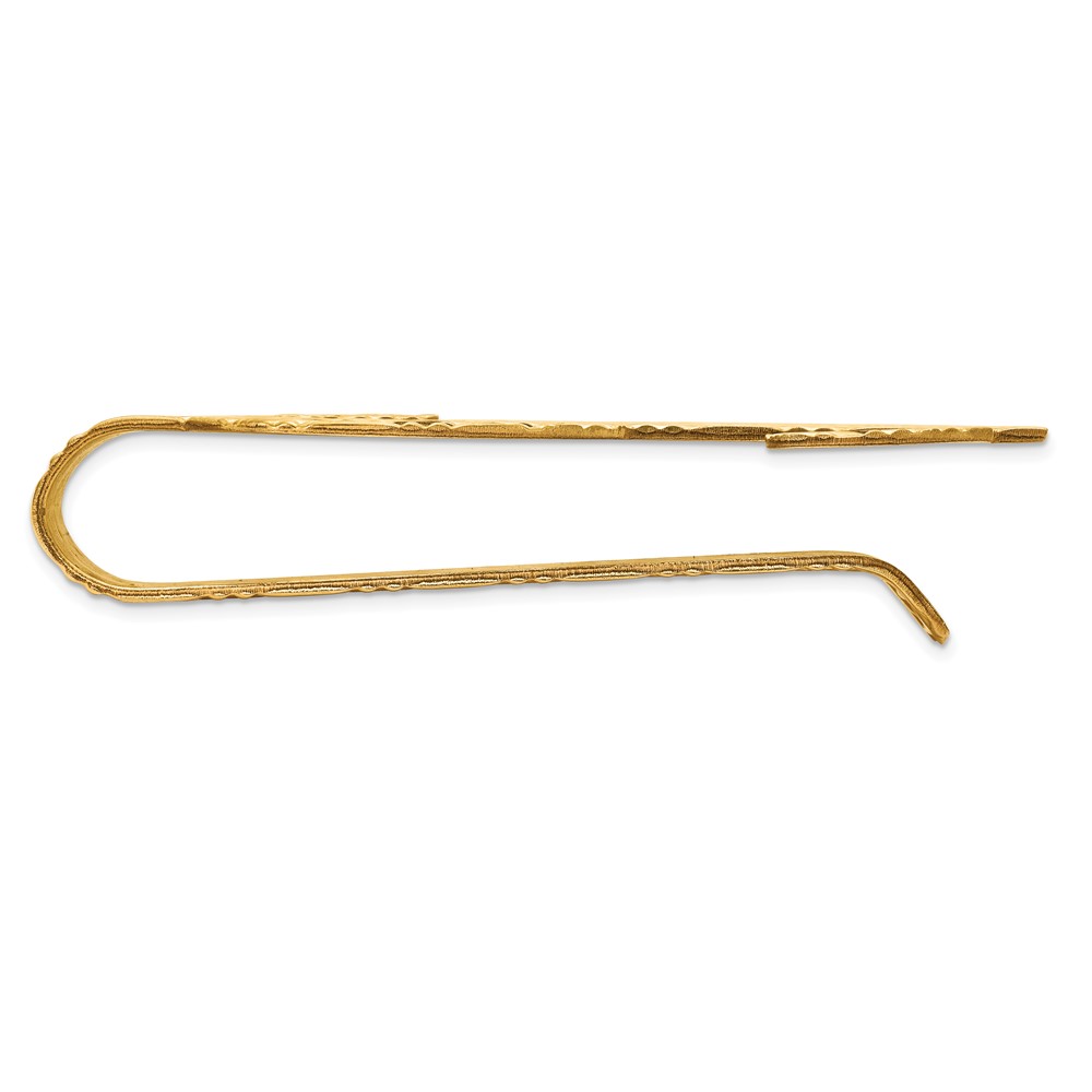 14k Polished Textured Dollar Sign Money Clip (MC194)