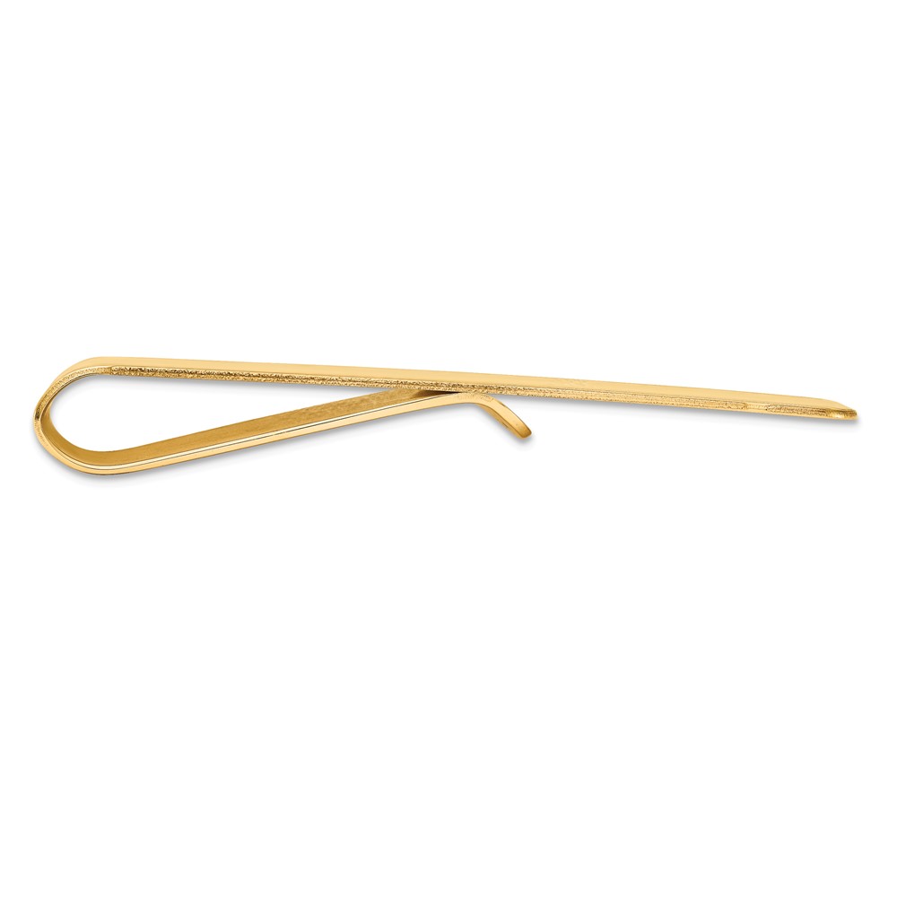 14k Men's Grooved Polished Money Clip (MC28)