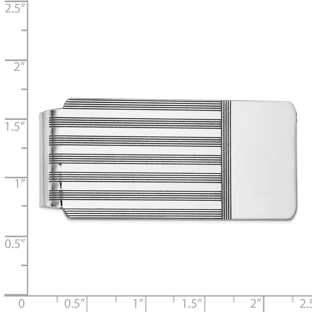 14k White Gold Men's Money Clip (MC48)