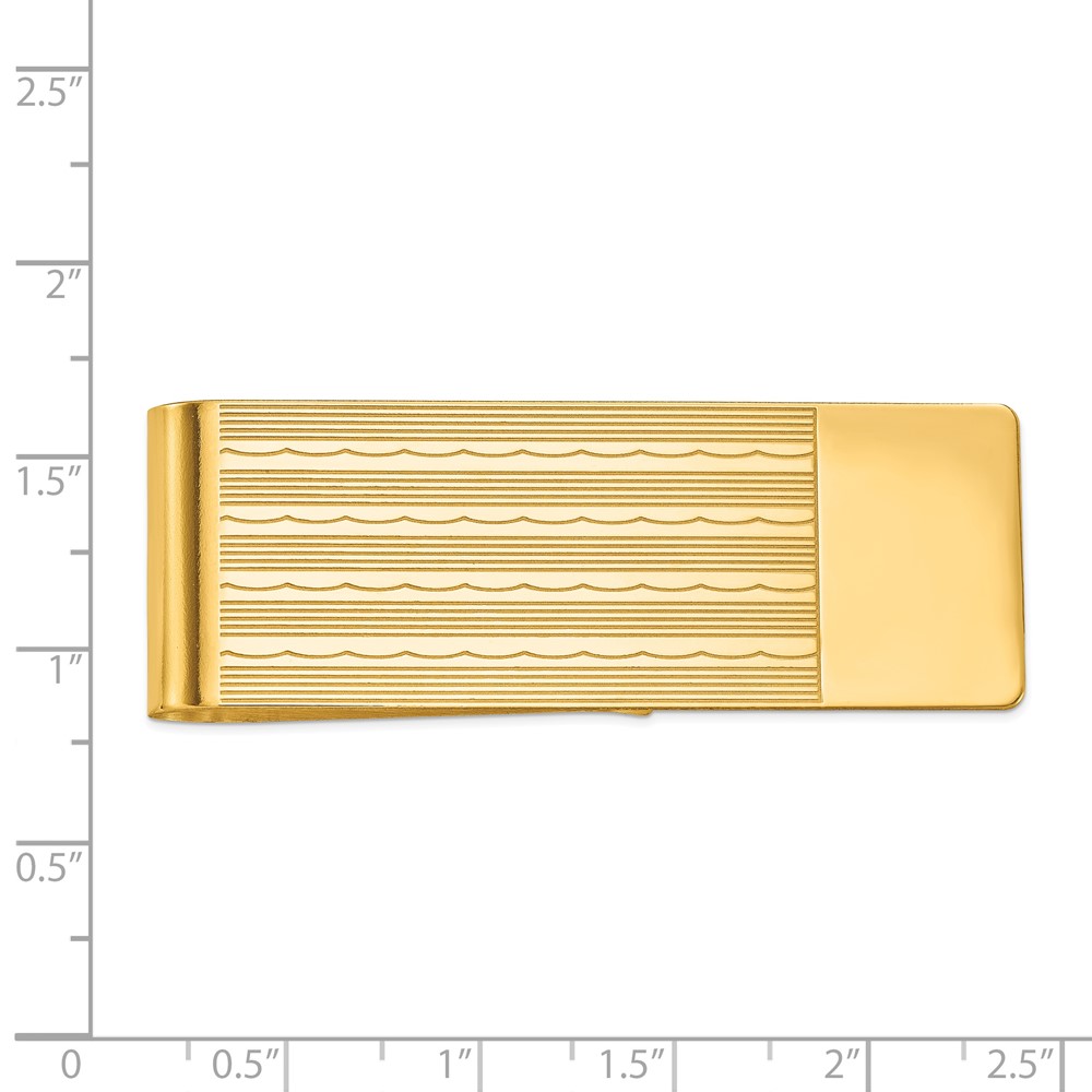 14k Men's Textured Money Clip (MC50)