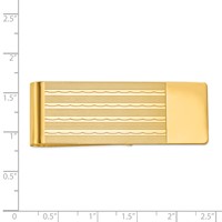 14K Mens Textured Money Clip view 3