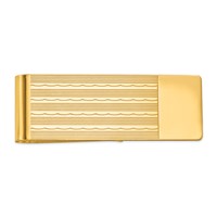 14K Mens Textured Money Clip view 1