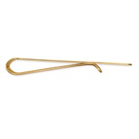 14K Yellow Gold Mens Grooved Polished Money Clip view 2
