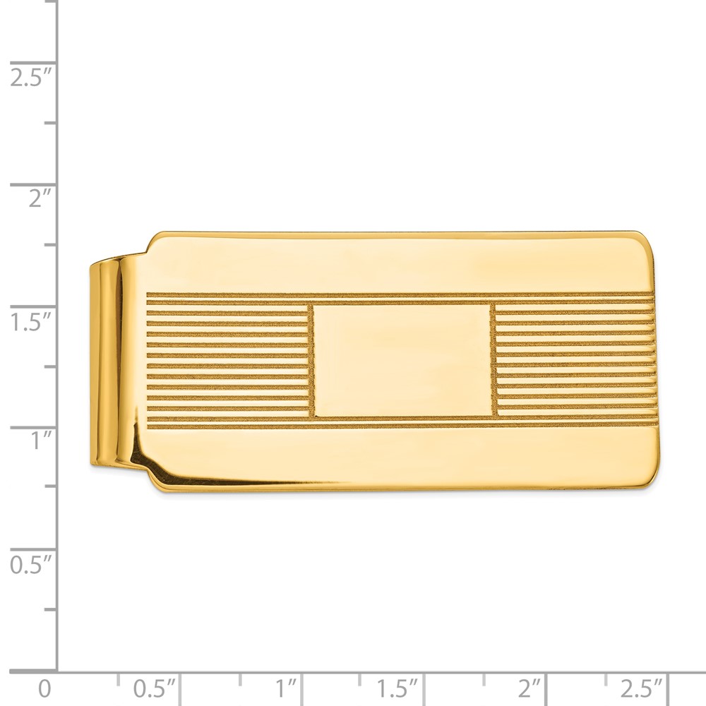 14k Men's Engravable Money Clip (MC71A)