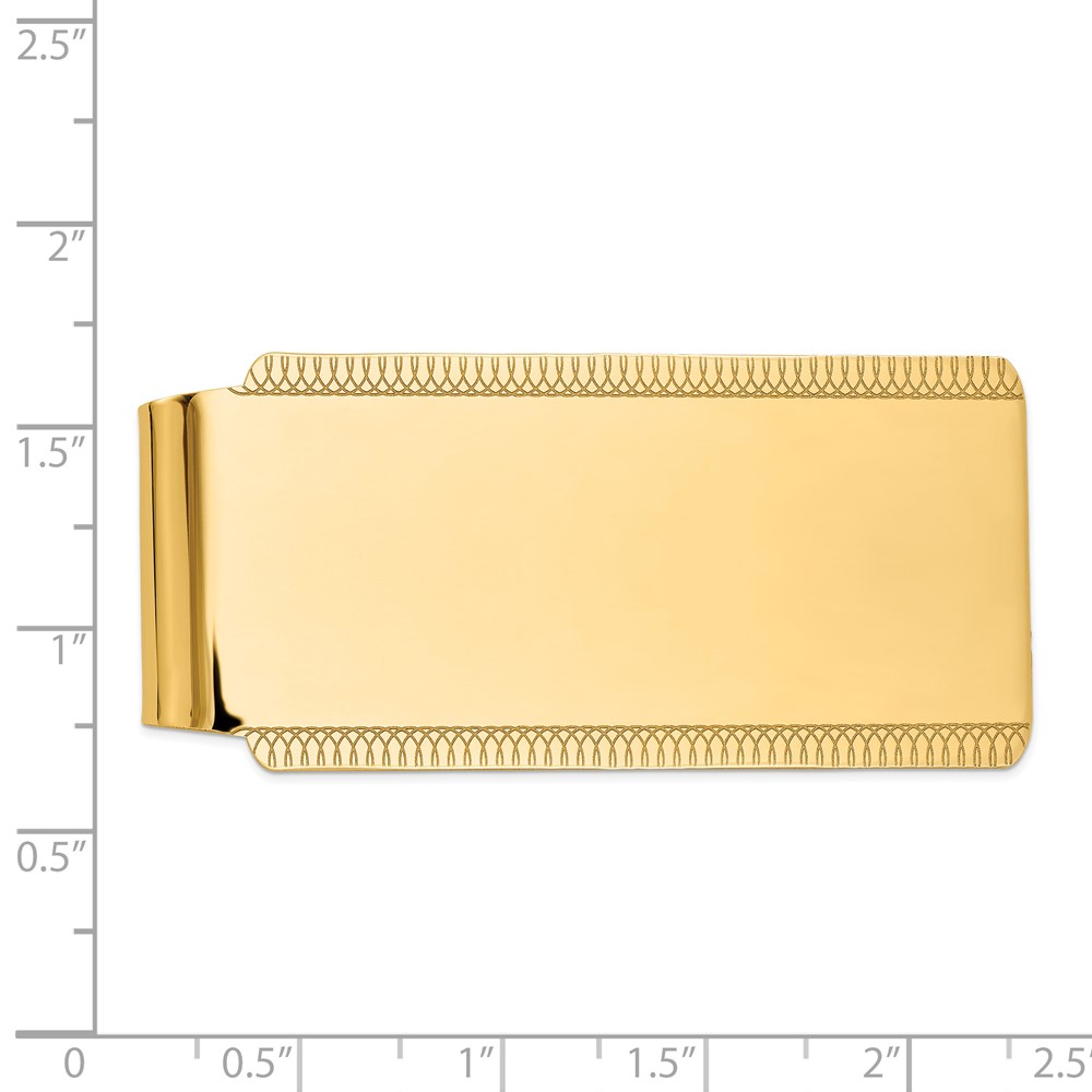 14k Men's High Polish Money Clip (MC78A)