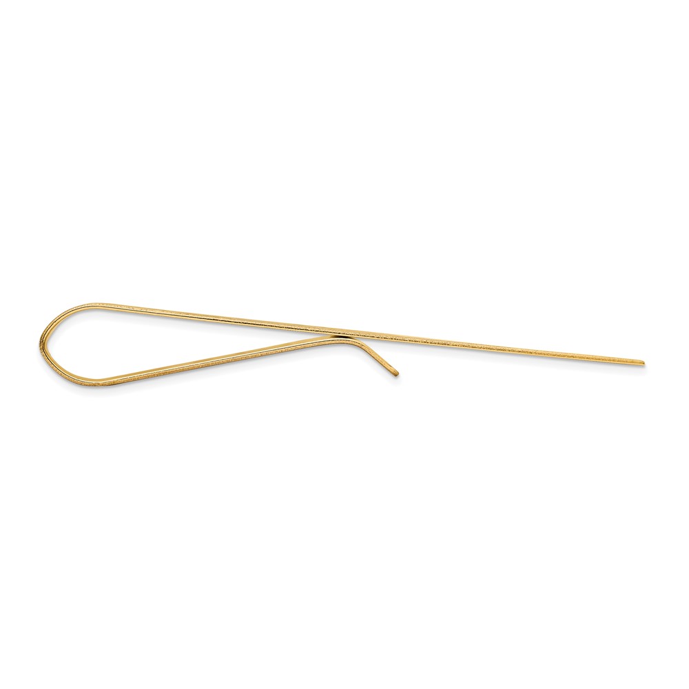 14k Men's Grooved Engravable Tie Bar (MC80)