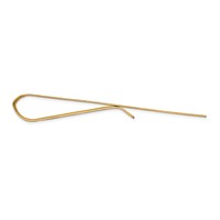 14K Yellow Gold Mens Polished Engravable Tie Bar view 2