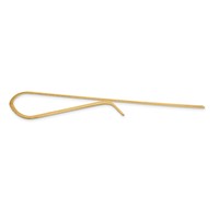 14K Mens Grooved Engravable Tie Bar view 2