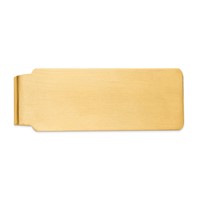 14K Yellow Gold Mens Satin Finish Money Clip view 1