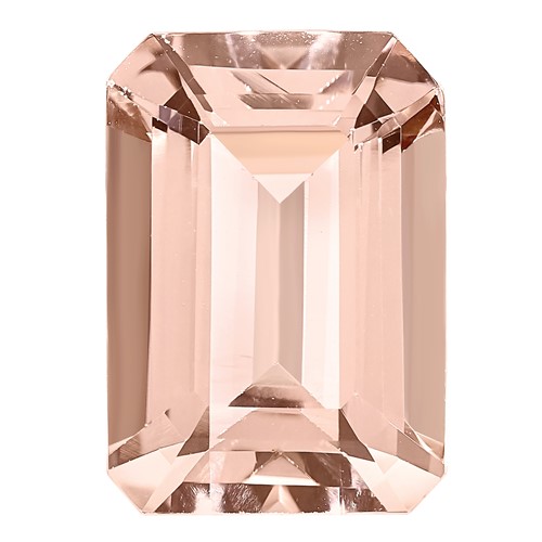 7x5mm Emerald Cut Morganite AA Quality