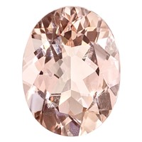 7x5mm Oval Morganite AA Quality view 1