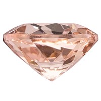 6mm Round Morganite AA Quality view 2