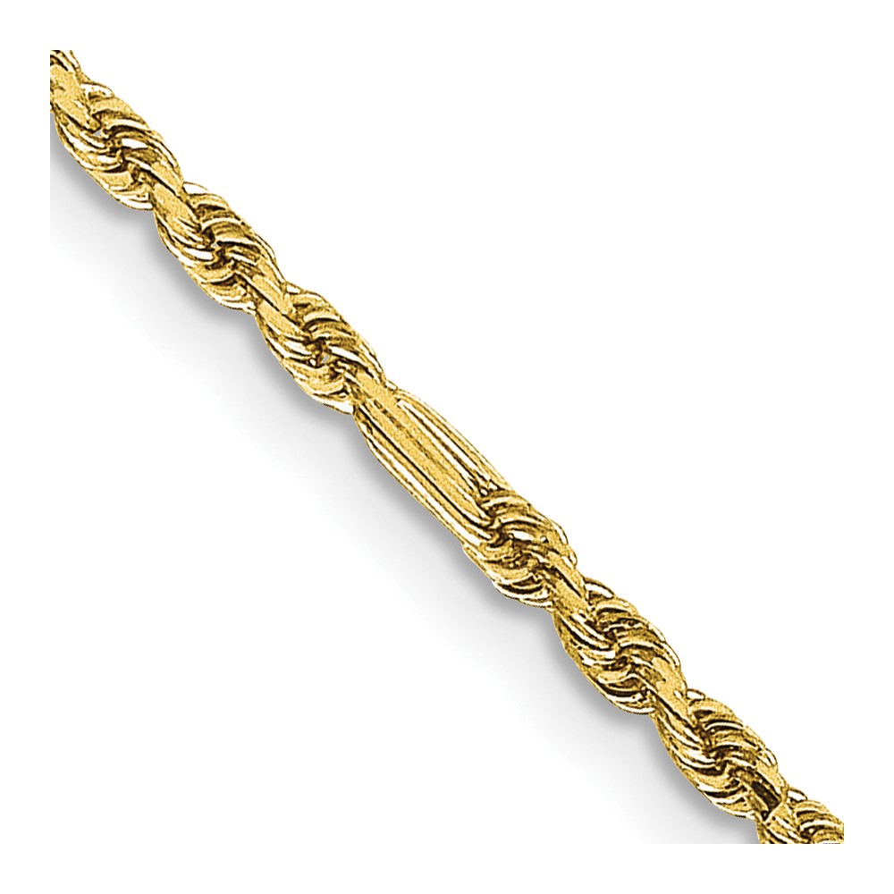 14K 16 inch  1.8mm Diamond-cut Milano Rope with Lobster Clasp Chain (MIL030-16)